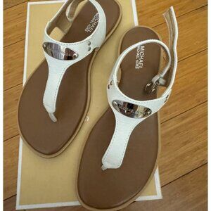 white michael kors sandals